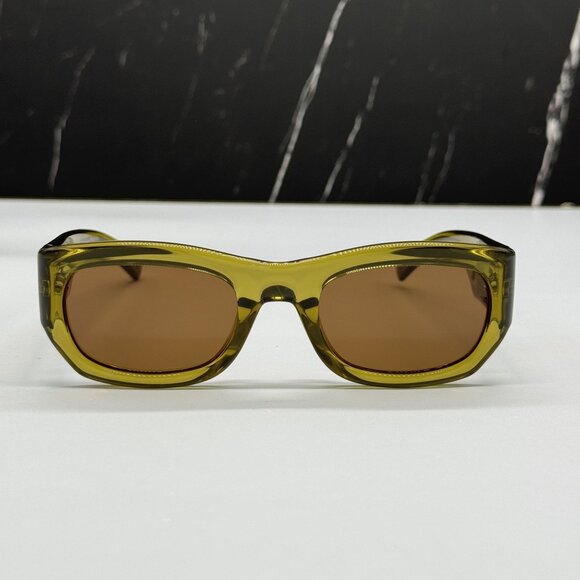 NEW SAINT LAURENT SUNGLASSES GREEN BROWN UNISEX EYEWEAR SAINT LAURENT SL713 004 main image 5